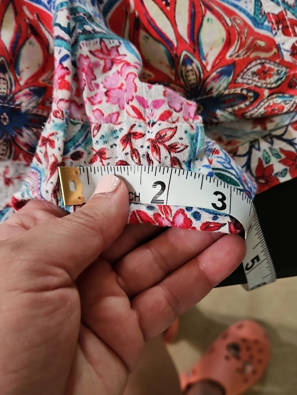 GAP Pink, Blue & Red Medallion Drawstring Athletic Shorts